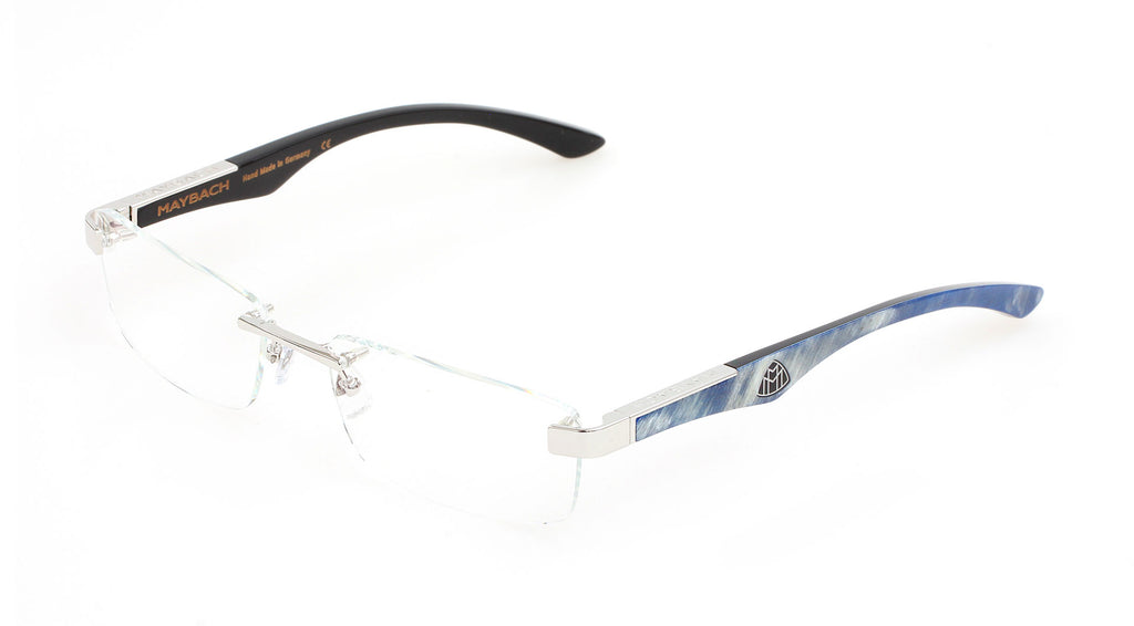 THE ARTIST III - Ocean Blue White Marbled Buffalo Horn