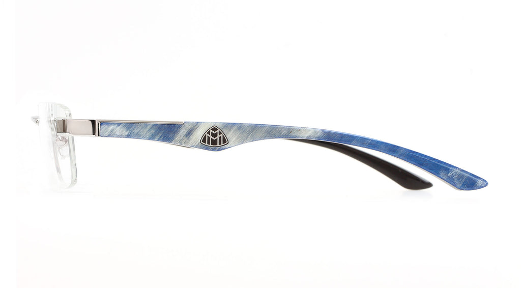 THE ARTIST III - Ocean Blue White Marbled Buffalo Horn